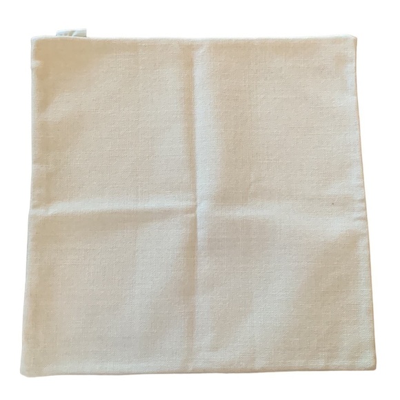 Mandala Pillow Cover Blue Teal Black Canvas 17” x 17” Square - Picture 2 of 4